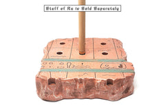 Display base dimensions 10.5 x 10.5 inches for staff