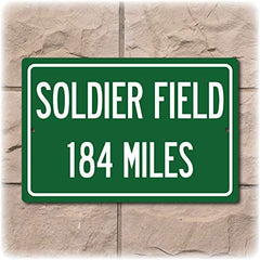 Replica U.S. Highway sign Bears field aluminum