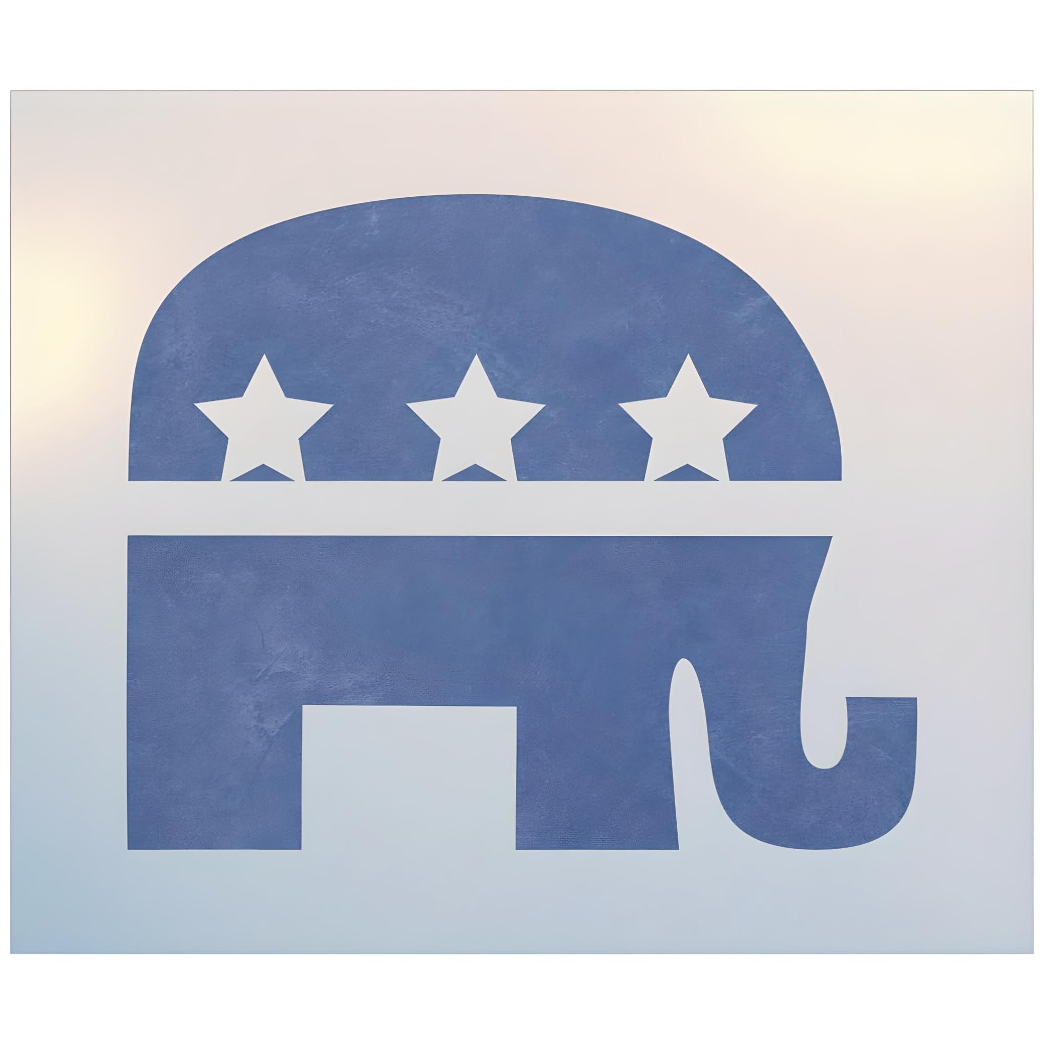 Republican Elephant Stencil 5x4.1 inch from The Artful Stencil