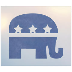 Republican Elephant Stencil 5x4.1 inch from The Artful Stencil