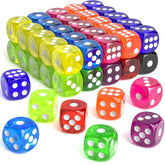 Rerdeim 60 Pieces Dice Set 16mm colored bulk dice
