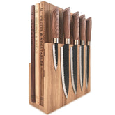 Resafy book cutting board set with magnetic knife holder