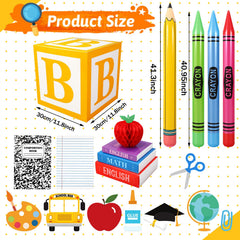 Resholder 23 Pcs Back to School Decorations book boxes