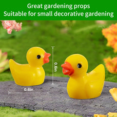 Miniature duck figurines resin material waterproof