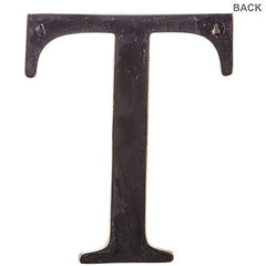 Monogram initial T wall decor dimensions 12 x 9 3/4 x 1 inches