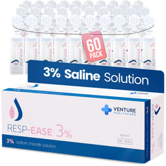 Resp-Ease 3% sterile hypertonic saline box front