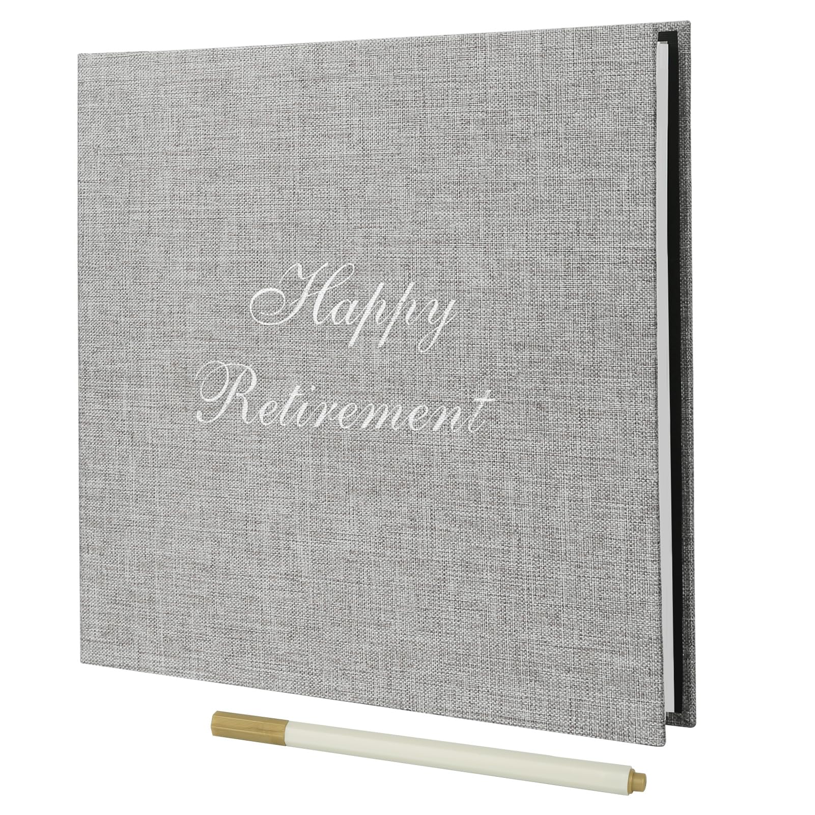 retirement gifts photo album linen cover 11x10.8 inches 40 pages