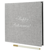 retirement gifts photo album linen cover 11x10.8 inches 40 pages