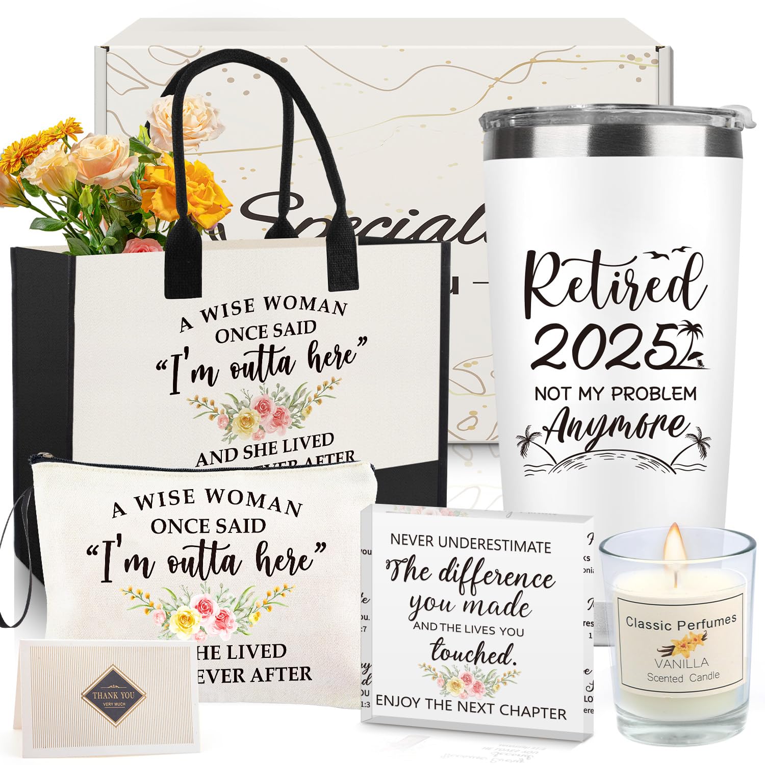 Retirement gifts women 2025 set package