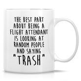 Retreez funny flight attendant mug 11oz white ceramic