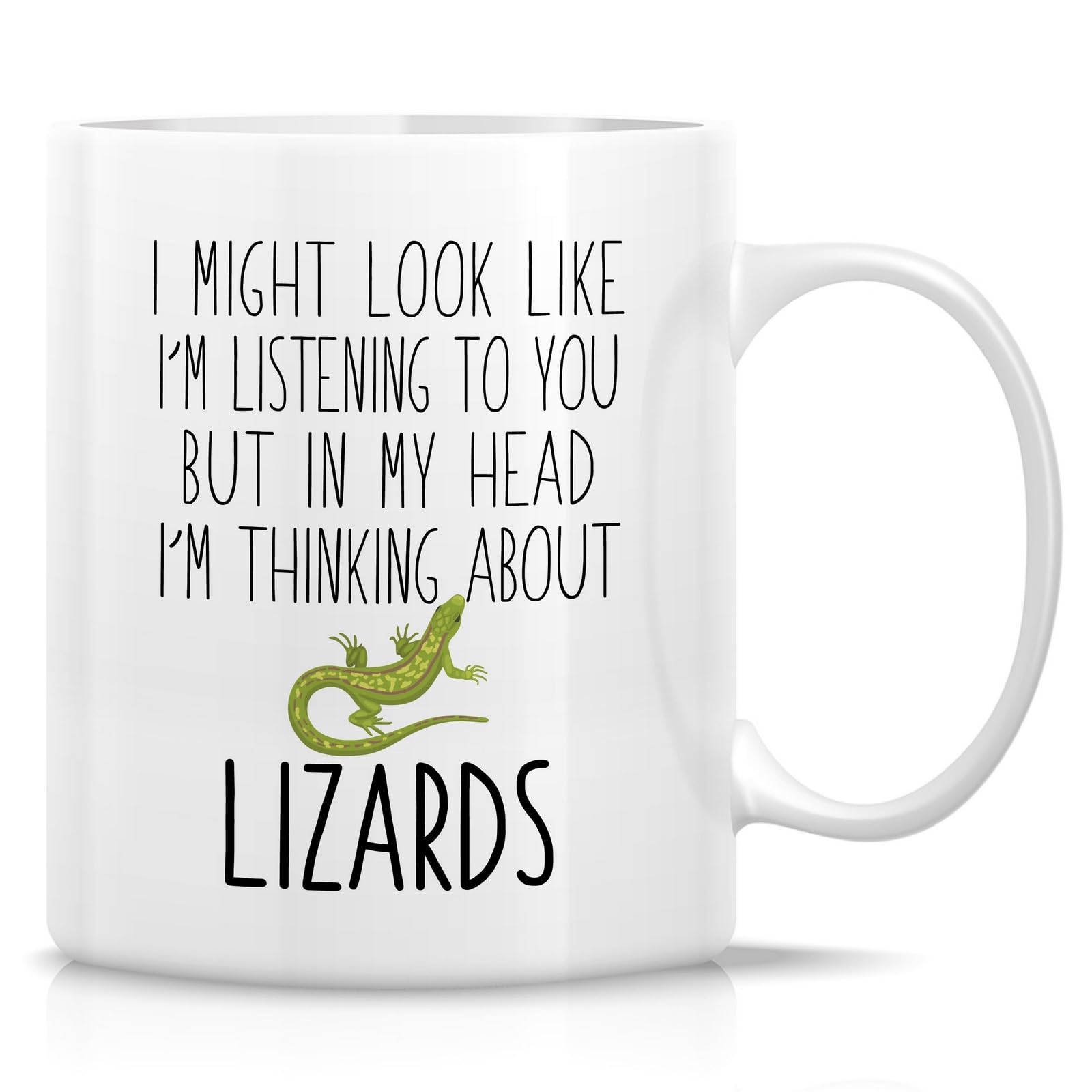 Retreez Funny Lizard Lover Mug 11 Oz ceramic mug for reptiles