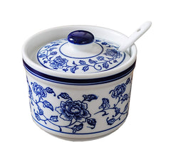 Retro ceramic sugar bowl 8oz with lid