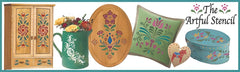 Norwegian folk art Rosemaling stencil for walls and furniture
