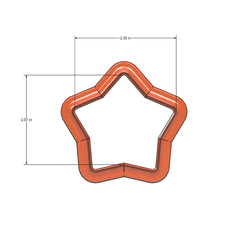 USA made star shaped cake pop mold cutter product image
