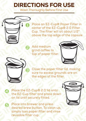 Perfect Pod EZ-Cup paper filters high quality paper close-up