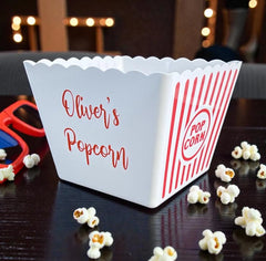 Gift ready popcorn tub for events and family gatherings