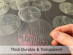 Reusable stencil kit 3 inch round for ornaments