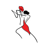 REvASIYE metal wall art dancing couple closeup