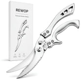 REWOP heavy duty kitchen scissors stainless steel blades