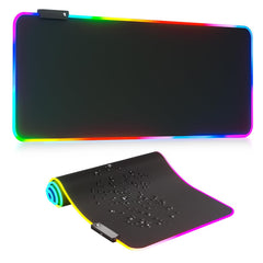 RGB Mousepad with LED lighting and large 31.5 x 12 inch surface