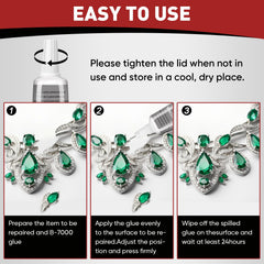 Precision tip design helps accurate bonding with B7000 glue