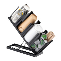 Rice rat Coffee Cup Holder Organizer in black