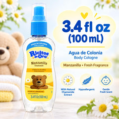 Ricitos de Oro Baby Body Cologne Manzanilla 3.4 oz bottle