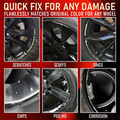 Rim repair kit universal black for wheels