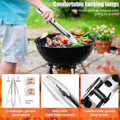 Meat thermometer and grill brush included in RINPIR kit