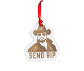 Rip Wheeler Christmas Ornament birch wood handmade USA