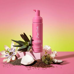 Lightweight non-crunch mousse bottle for curls