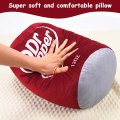 Soft plush RMKA Dr Pepper Pillow soda can design