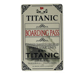 RMS Titanic Ticket ID Card front view