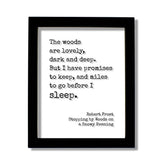 Robert Frost Floating Quote acrylic wall art 8x10 size