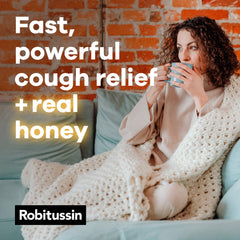 Robitussin Maximum Strength Honey DM Cough 4oz label