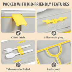 leakproof lunch box with 5 compartments