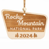 Rocky Mountain National Park ornament wooden keepsake