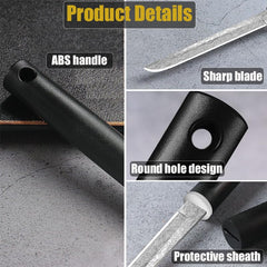 Roczipeng paring knife with sheath for portable use