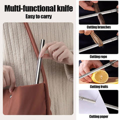 Roczipeng stainless steel fruit knife with sheath for home