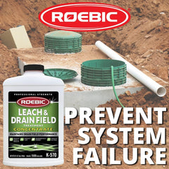 Biodegradable formula Roebic K-570 septic system cleaner