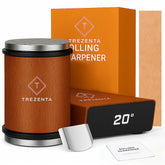 Rolling Knife Sharpener Kit with Beech Wood housing and accessories