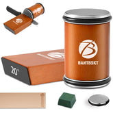 Rolling Knife Sharpener Kit base in beech wood with magnets