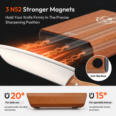 Rolling Knife Sharpener Kit with ceramic disc polishing stage