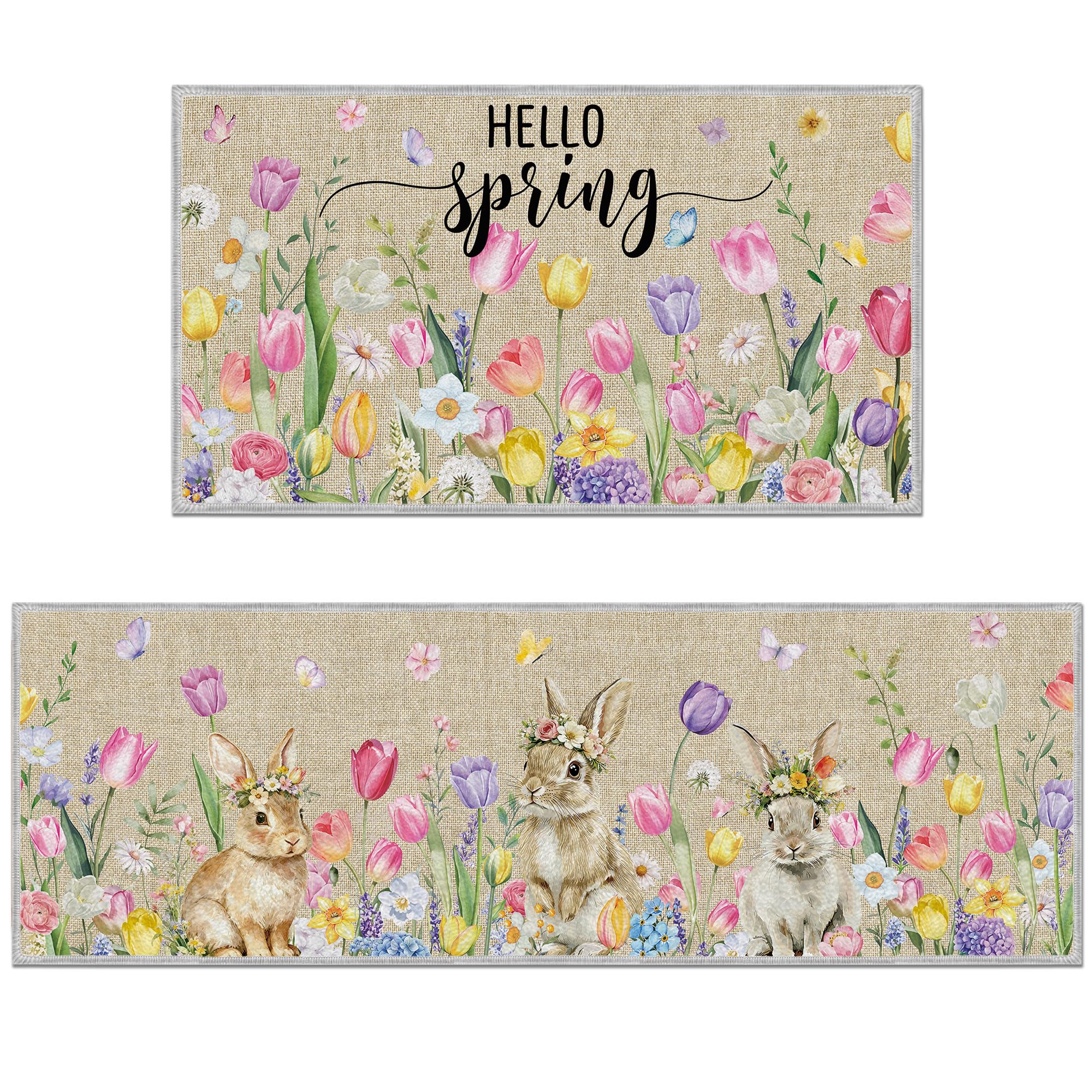Romart Easter Kitchen Rugs Set 16x28 mat