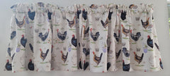 Rooster Valance kitchen curtain farmhouse style image