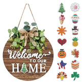 RoseCraft interchangeable welcome sign front door decoration image