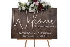 Rosefield 3D First Names Welcome Sign birch wood 12x18