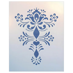 Rosemaling 9 stencil template by The Artful Stencil 6.8 x 9.0 inches