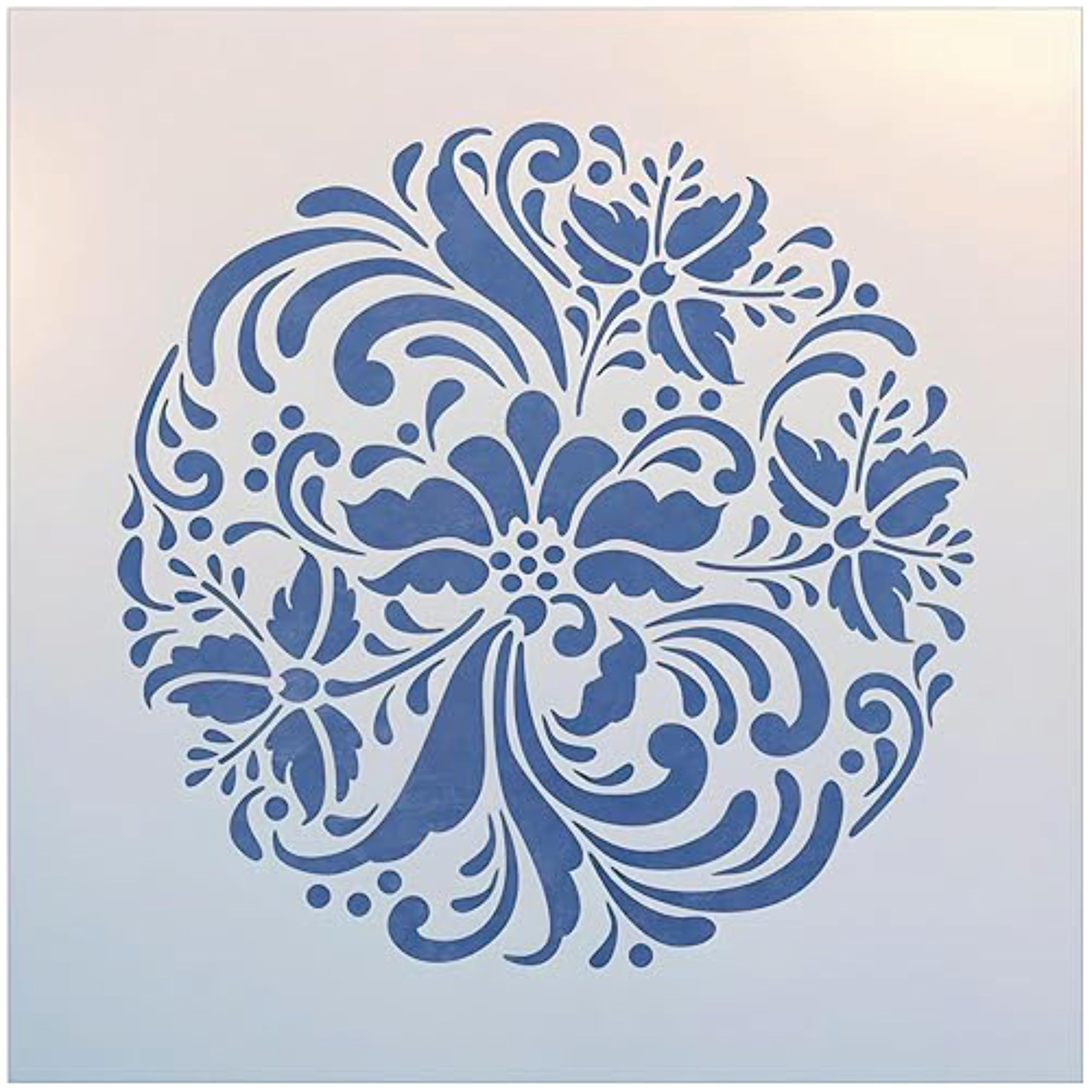 Rosemaling Pattern 20 Stencil Template 7.85 x 7.85 inches by The Artful Stencil