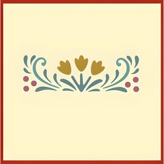 Rosemaling patterns stencil set 24 26 27 29 30 4x1.5 inch
